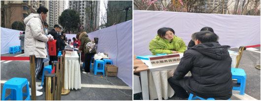 集團營銷部貼心服務(wù)進小區(qū) 便民宣傳暖人心