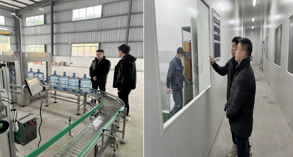 集團(tuán)公司領(lǐng)導(dǎo)檢查純凈水項目推進(jìn)情況